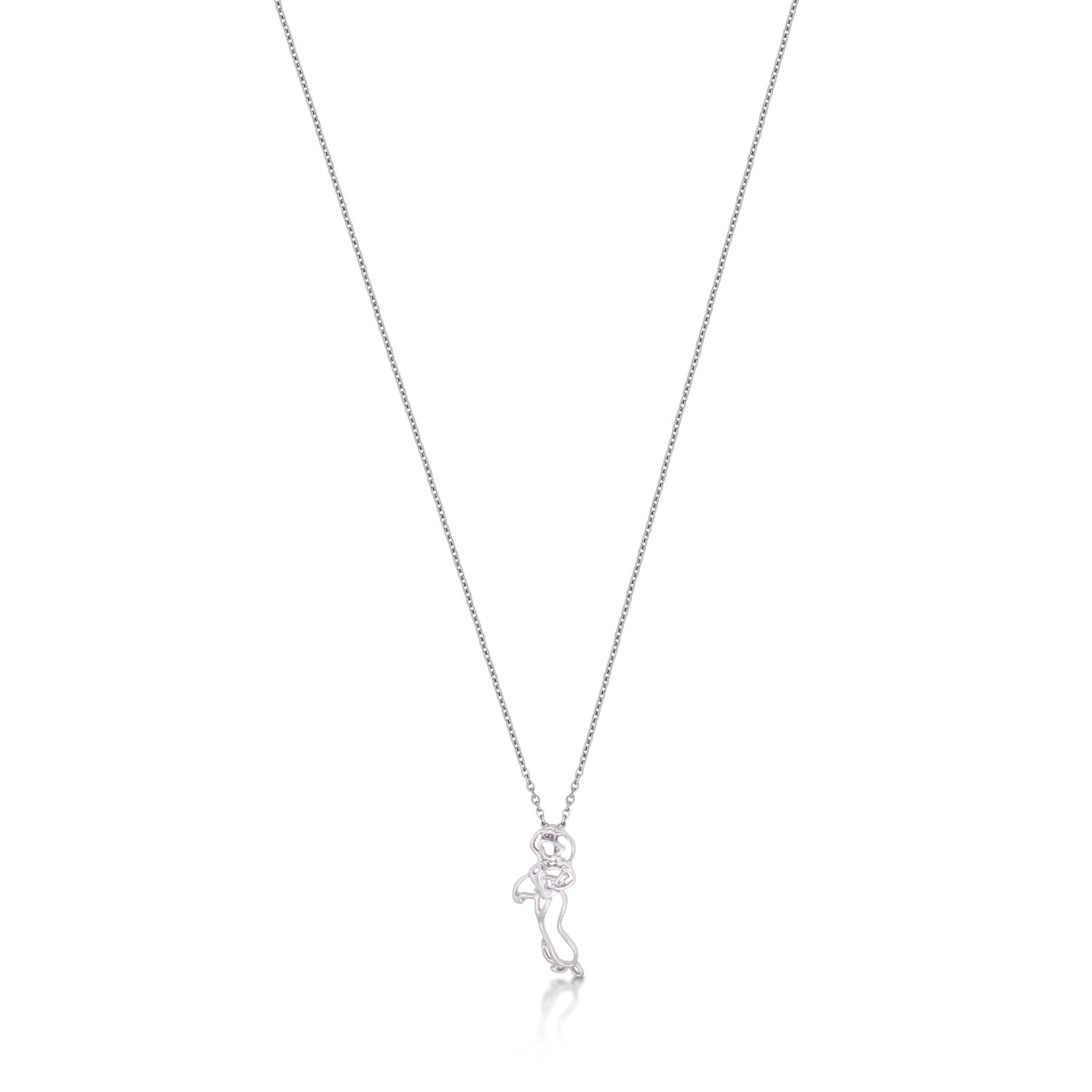 Kids Disney Aladdin Jasmine Outline Necklace