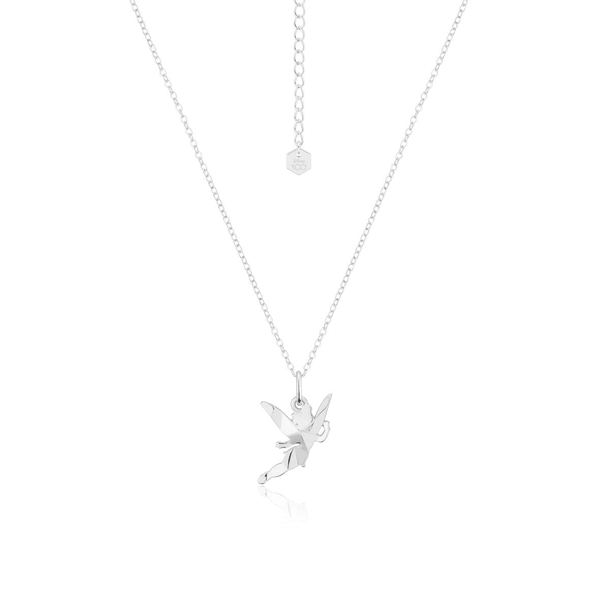 Disney_100_Tinker_Bell_Pendant_Facet_Charm_Necklace_White_Gold_Jewellery_Couture_Kingdom_DSN1110