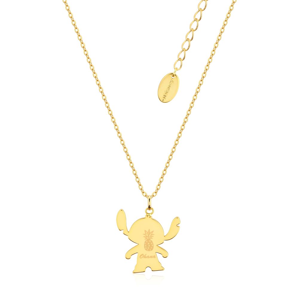Disney_Lilo_Stitch_Couture_Kingdom_Yellow_Gold_Necklace_Back_View_Ohana_DYN1089