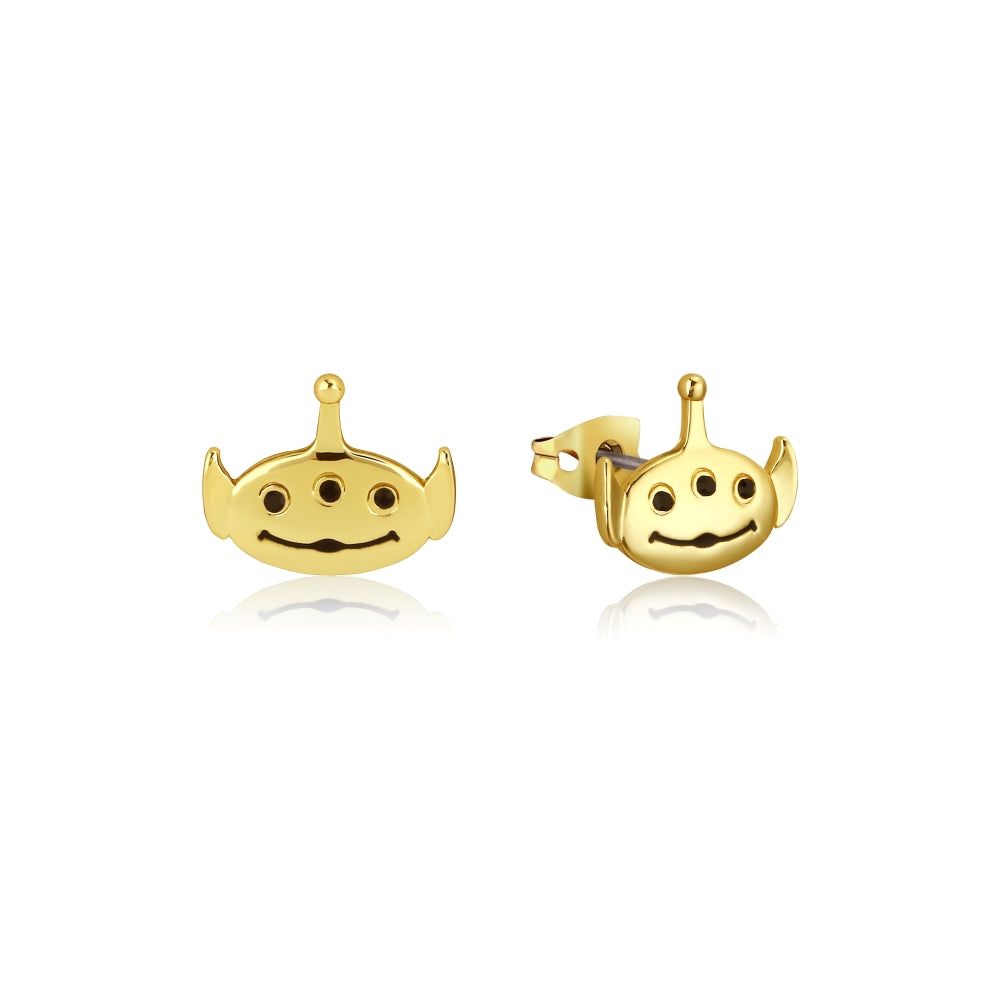 Disney_Pixar_Toy_Story_Yellow_Gold_Alien_Stud_Earrings_Couture_Kingdom_DYE1002