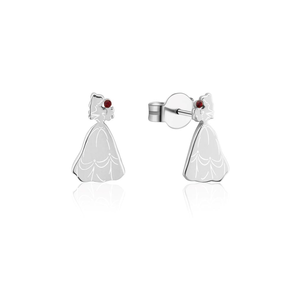 Disney_Princess_Belle_Beauty_Beast_Crystal_Sterling_Silver_Stud_Earrings_Couture_Kingdom_SSDE042
