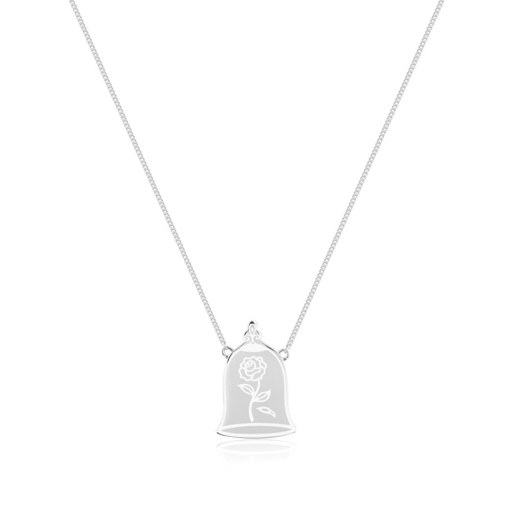 Disney_Princess_Belle_Beauty_Beast_Enchanted_Rose_Delicate_Necklace_Sterling_Silver_Couture_Kingdom_SSDN034