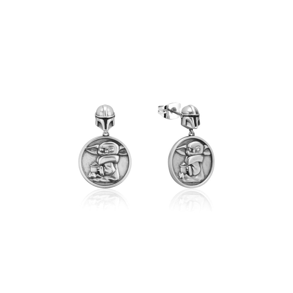 Grogu Precious Cargo Medallion Drop Earrings