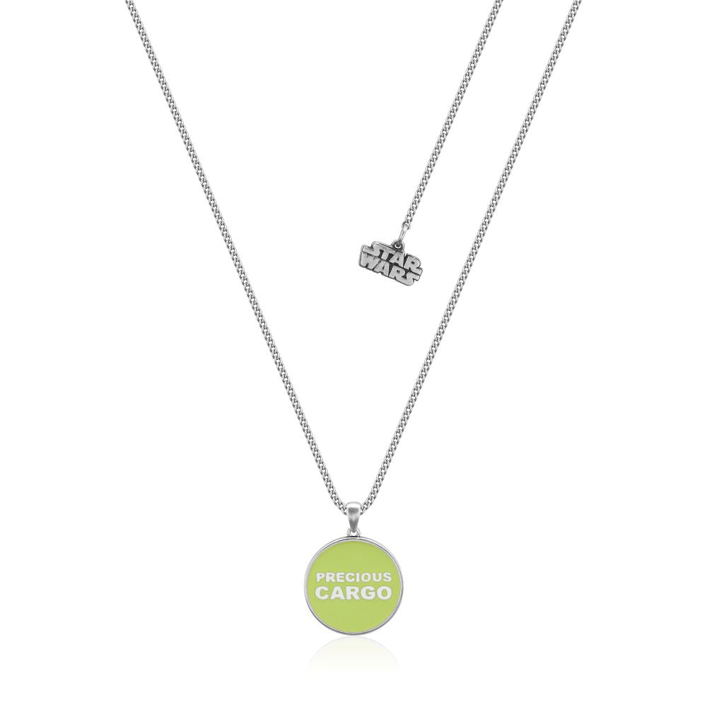 Disney_Star_Wars_Mandalorian_Grogu_Medallion_Necklace_White_Gold_Couture_Kingdom_SWN021