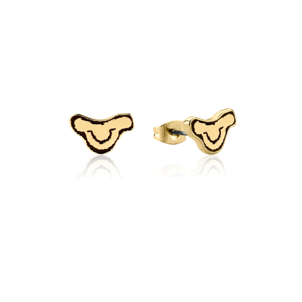 Disney-The-Lion-King-Simba-Head-Stud-Earrings-Yellow-Gold-Couture-Kingdom-DLYE240