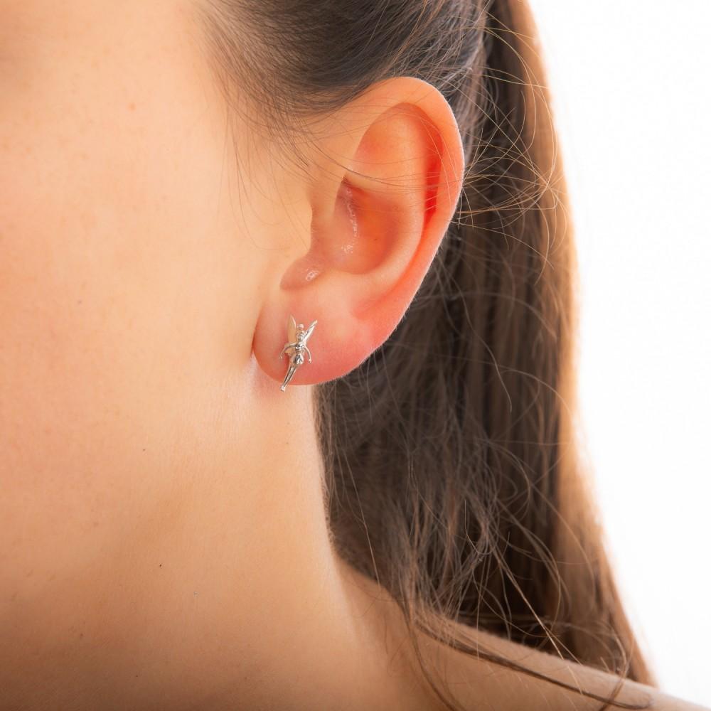 Disney Precious Metal Tinker Bell Stud Earrings