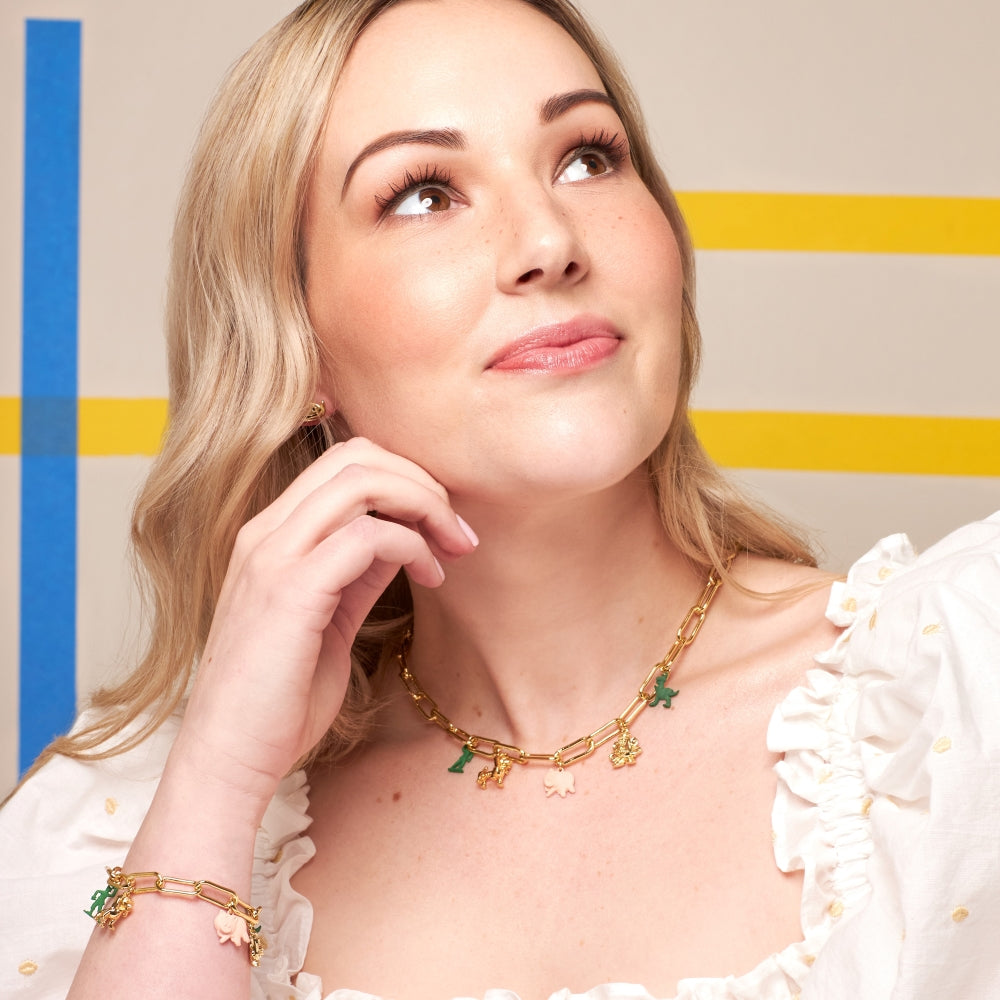 Disney_Pixar_Toy_Story_Yellow_Gold_Alien_Stud_Earrings_Couture_Kingdom_DYE1002_on_model