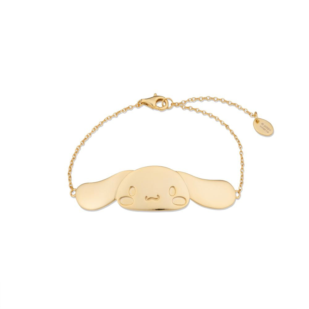 Sanrio-Hello-Kitty-Friends-Cinnamoroll-Sterling-Silver-Yellow-Gold-fine-Jewellery-Bracelet-Couture-Kingdom-HSB004