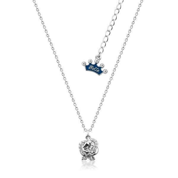 Disney Beauty & The Beast Enchanted Rose Necklace