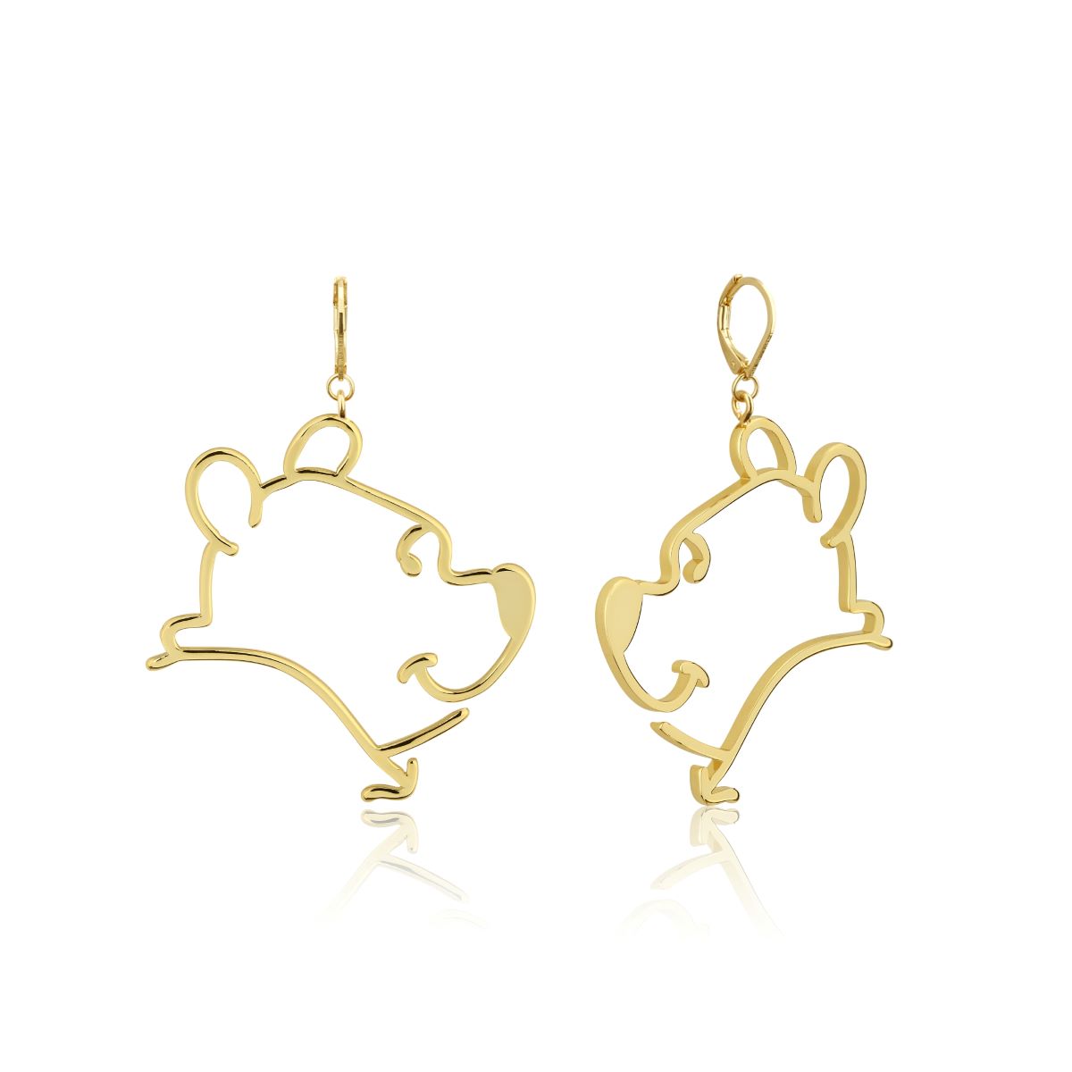 Disney_Couture_Kingdom_Winnie_The_Pooh_Yellow_Gold_Drop_Earrings_DYE1012