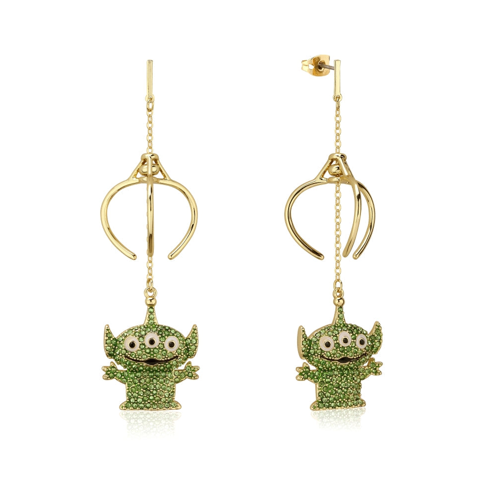 Disney_Pixar_Toy_Story_Yellow_Gold_Alien_Crystal_Drop_Earrings_Couture_Kingdom_DYE1004