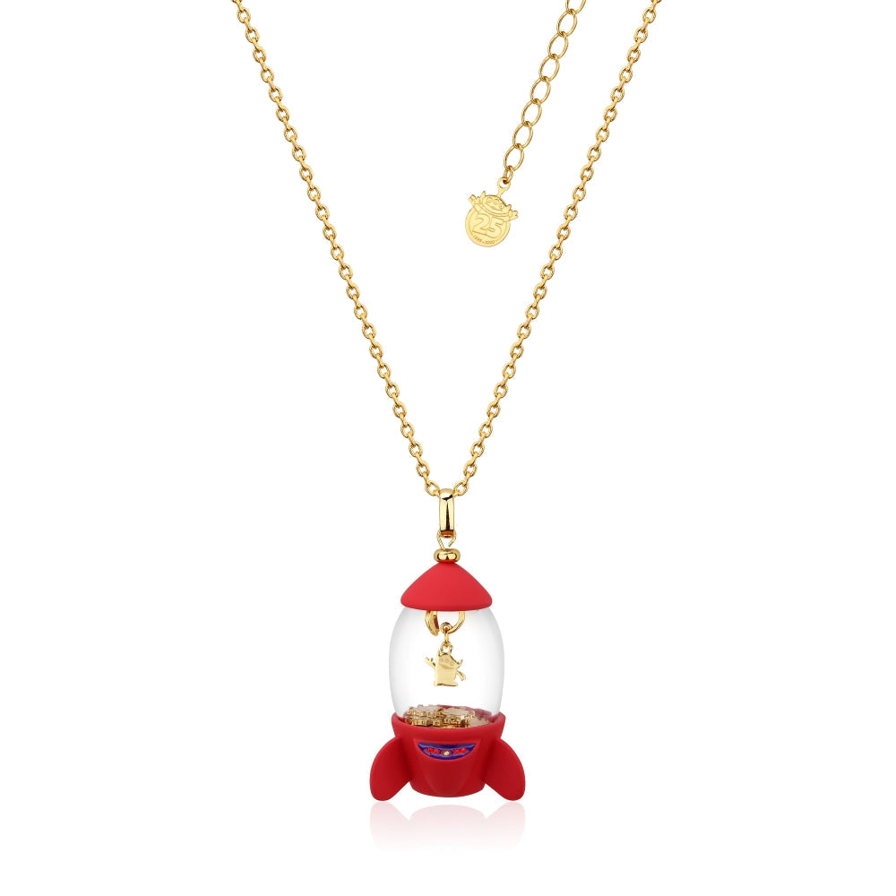 Pizza Planet Rocket Necklace